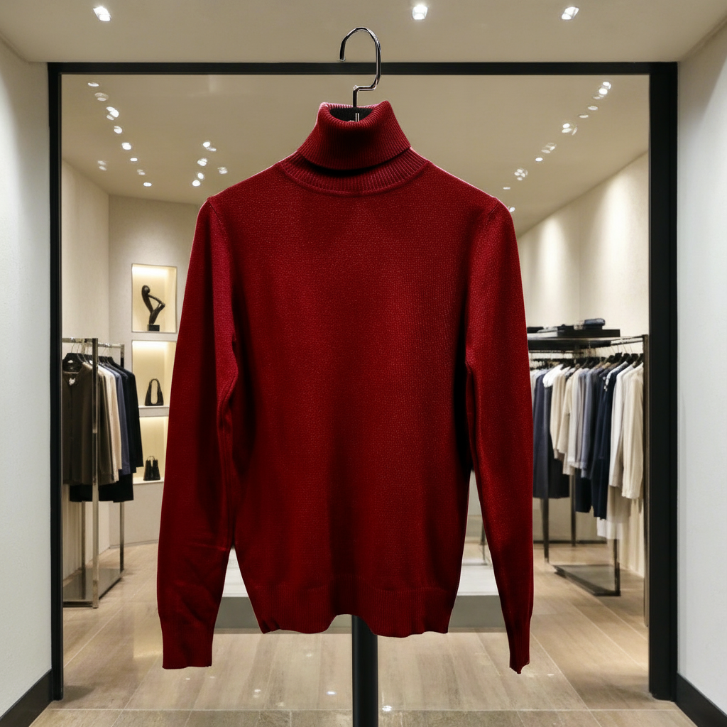 Moni&amp;co red turtleneck sweater for women