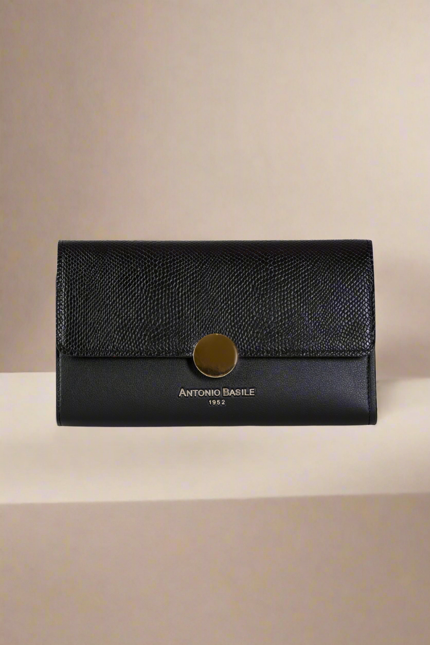 Antonio Basile black wallet for women