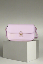 Pierre Cardin eco leather lilac shoulder bag for women