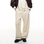 LUMINA kreminės laisvalaikio kelnės moterims