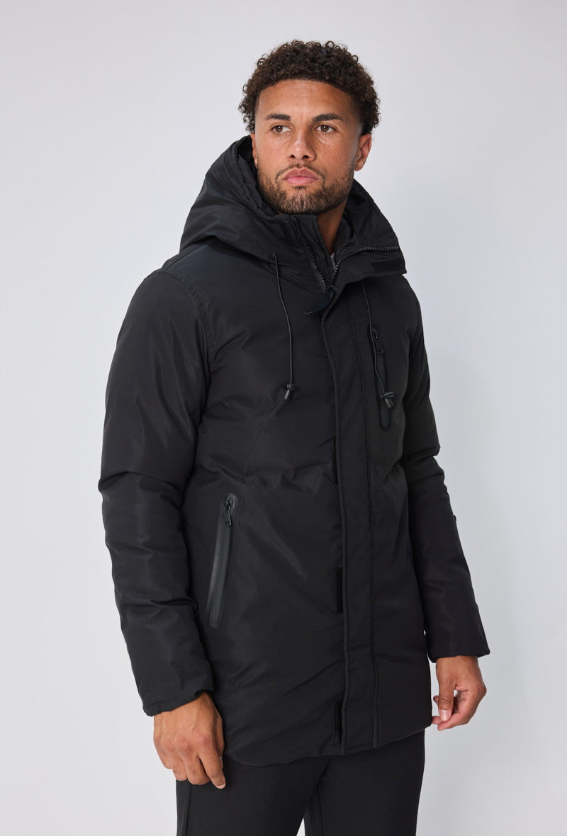 FRILIVIN black parka with hood