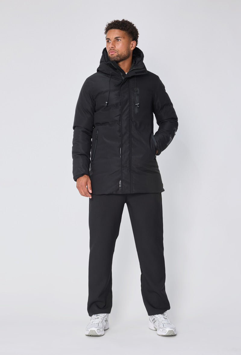 FRILIVIN black parka with hood