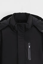 FRILIVIN juoda striukė su gobtuvu