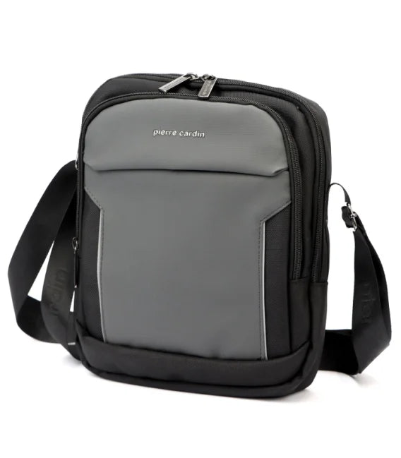 Pierre Cardin gray handbag for men