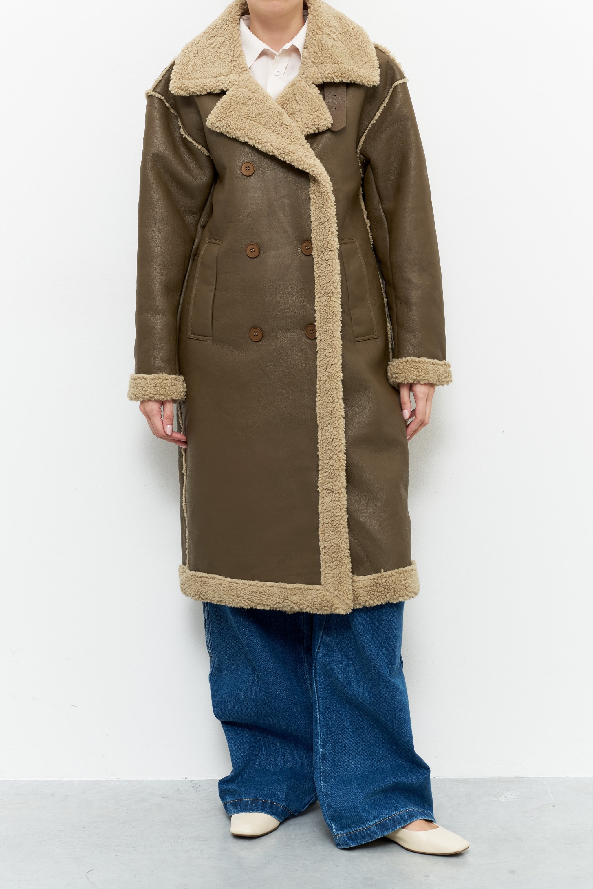 Lumina  rudas paltas moterims