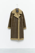 Lumina  rudas paltas moterims