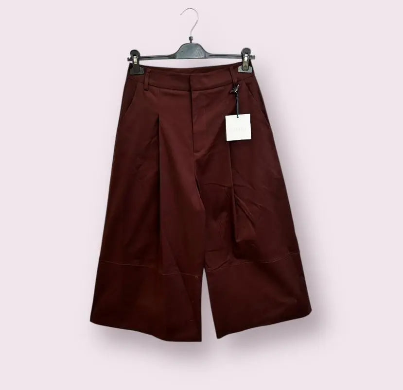 LUMINA rudos trumpintos kelnės moterims