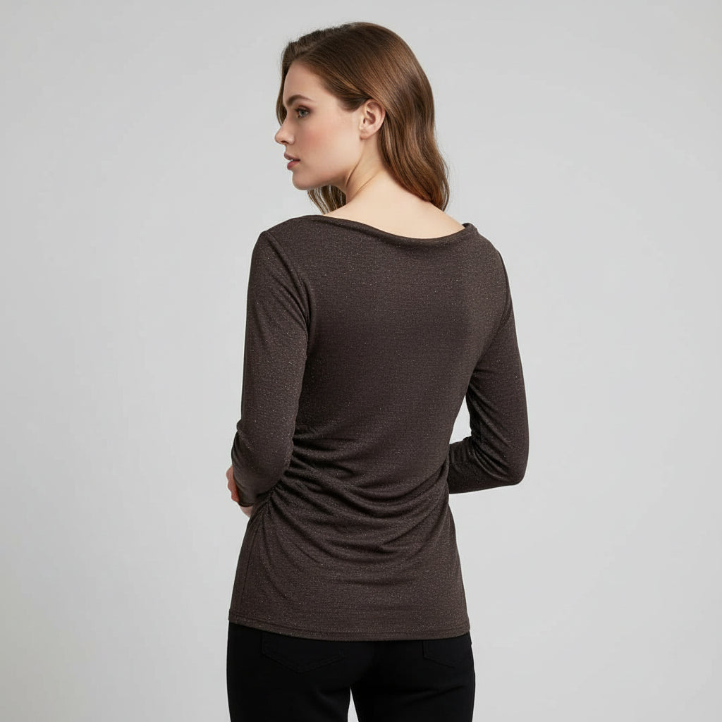 ALTAMIRA black thin blouse for women