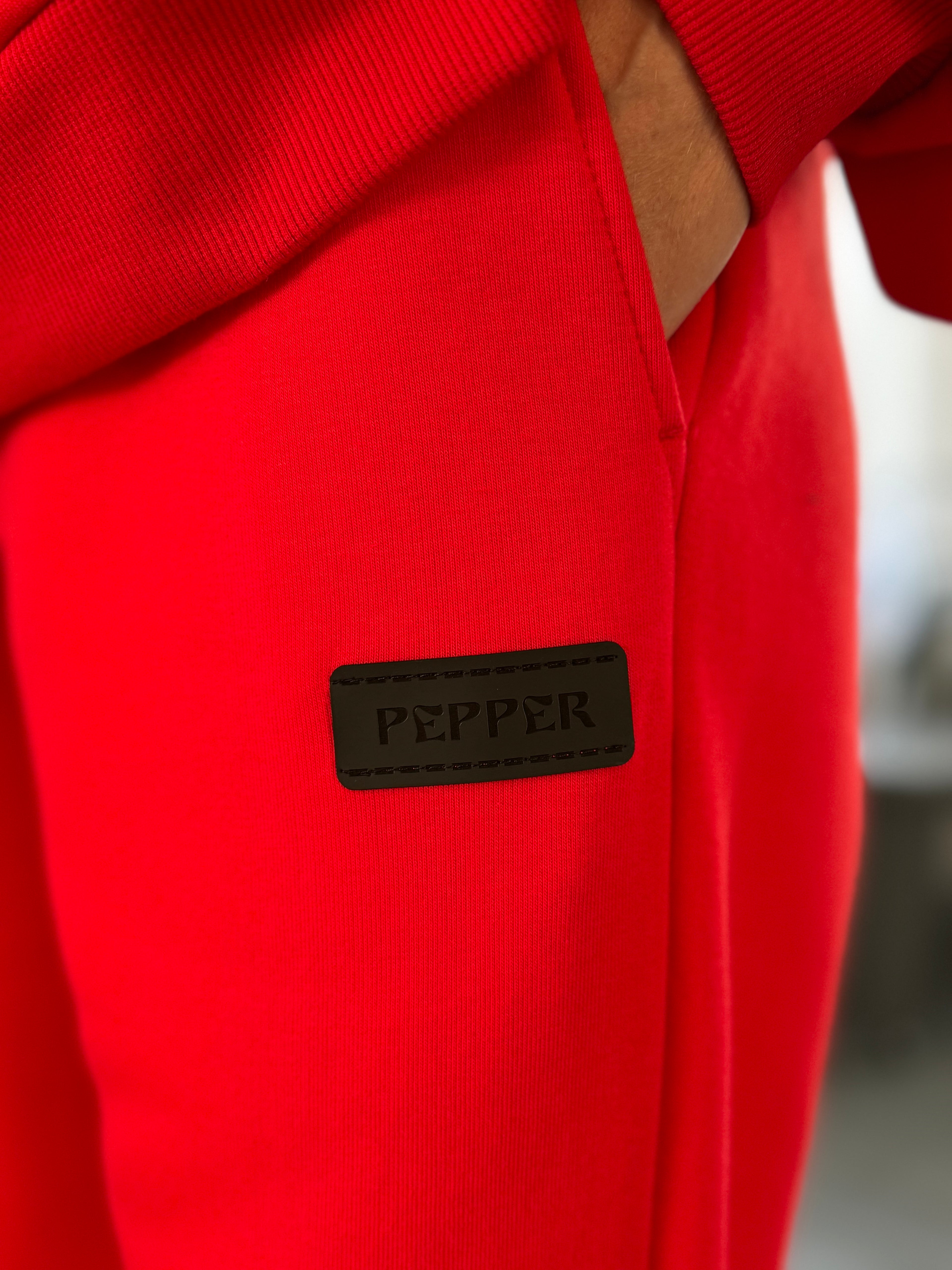 PEPPER Magic Red pants with fluff for women