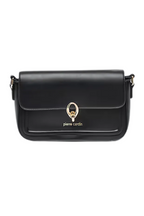 Pierre Cardin eco-leather black shoulder bag for women