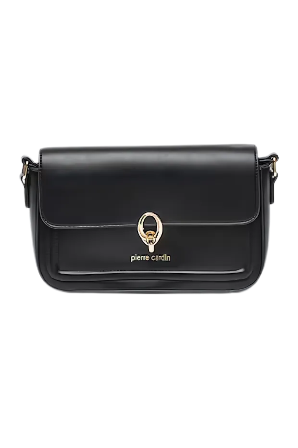 Pierre Cardin eco-leather black shoulder bag for women