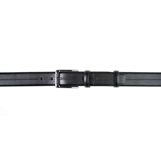 Pierre Cardin black genuine leather belt for men