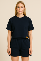 PEPPER Navy one size shorts for women