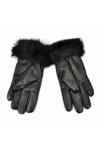 PIERRE CARDIN natūralios odos juodos pirštinės moterims