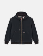 DICKIES juoda striukė su kailiu vyrams