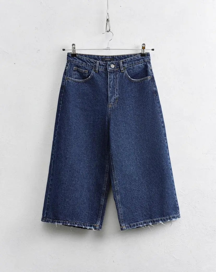 Lumina džinsiniai bermudai moterims