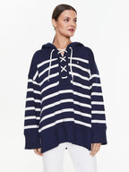 Polo Ralph Lauren striped sweater for women with fluff