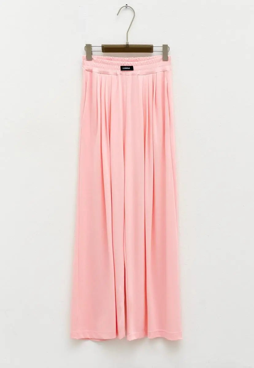 Lumina rožinės laisvalaikio kelnės moterims