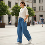 PEPPER UNISEX Royal Blue kelnės