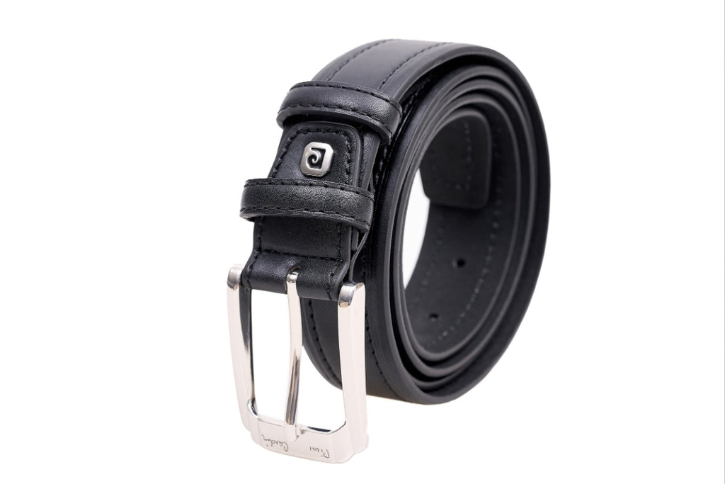 Pierre Cardin black genuine leather belt for men
