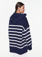 Polo Ralph Lauren striped sweater for women with fluff