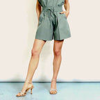 GIOYA & Co Khaki šortai moterims