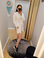 PEPPER Of White šortai moterims