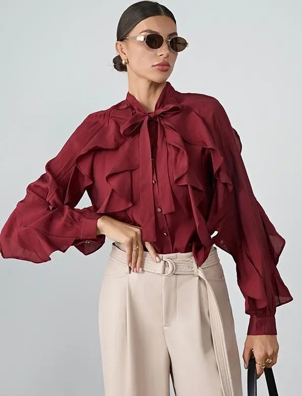 CHANCE OFF black blouse for women