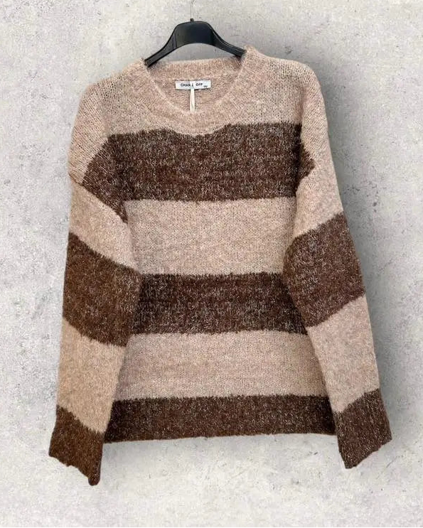 CHANCE OFF white sweater for women