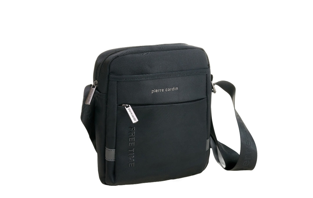 Pierre Cardin black eco leather handbag for men