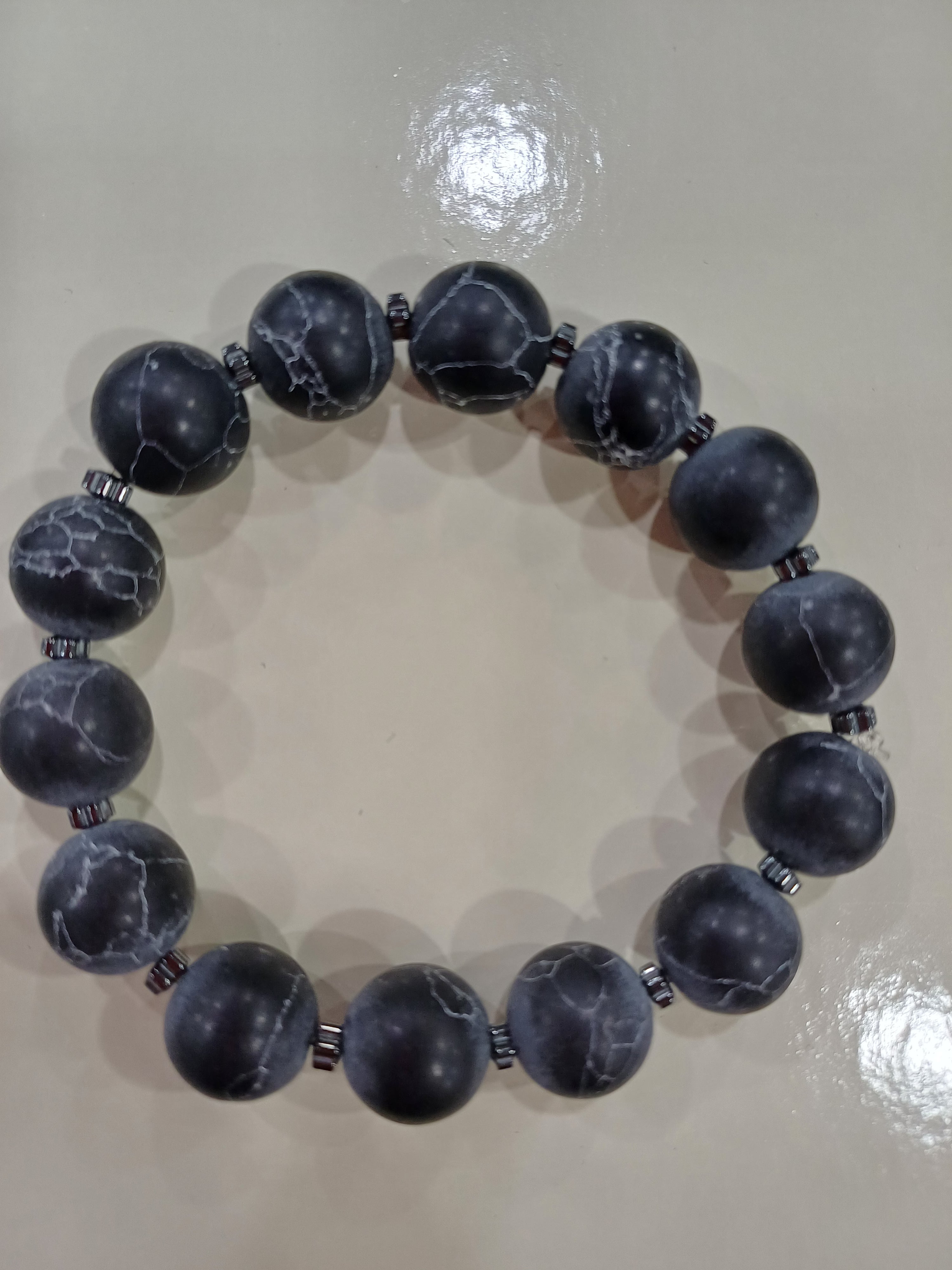 Juodojo marmuro apyrankė