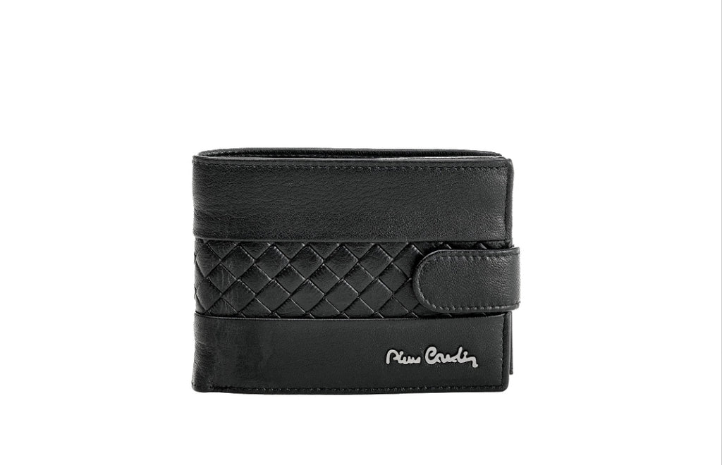 Pierre Cardin genuine leather black wallet for men
