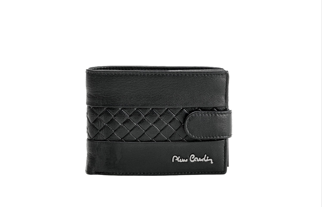 Pierre Cardin genuine leather black wallet for men