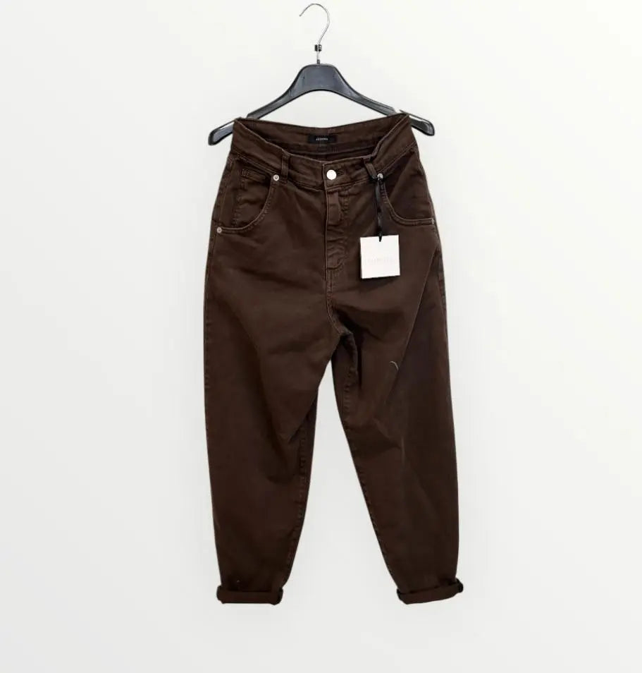 Lumina rudi džinsai moterims