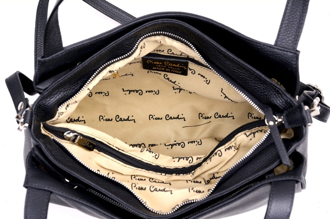 Pierre Cardin genuine leather handbag for women