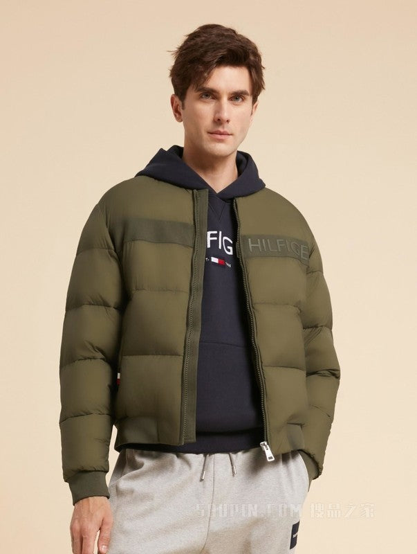 TOMMY HILFIGER green jacket for men 