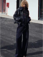 LUMINA mėlynos laisvalaikio kelnės moterims