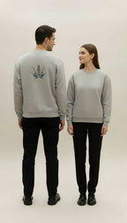 PEPPER 420 UNISEX Dream Cement džemperis su pūkeliu su užrašu priekyje ir logotipu nugaroje