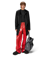 RAINS UNISEX Black Grain long lietpaltis