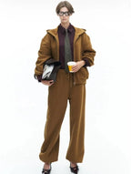 LUMINA rudos laisvalaikio kelnės moterims