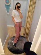 PEPPER Coral platėjančios kelnės moterims