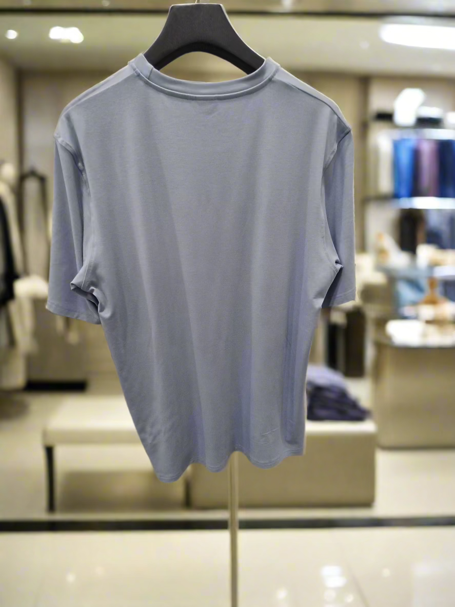 PEPPER UNISEX Daily Fit Blue Fog bamboo marškinėliai