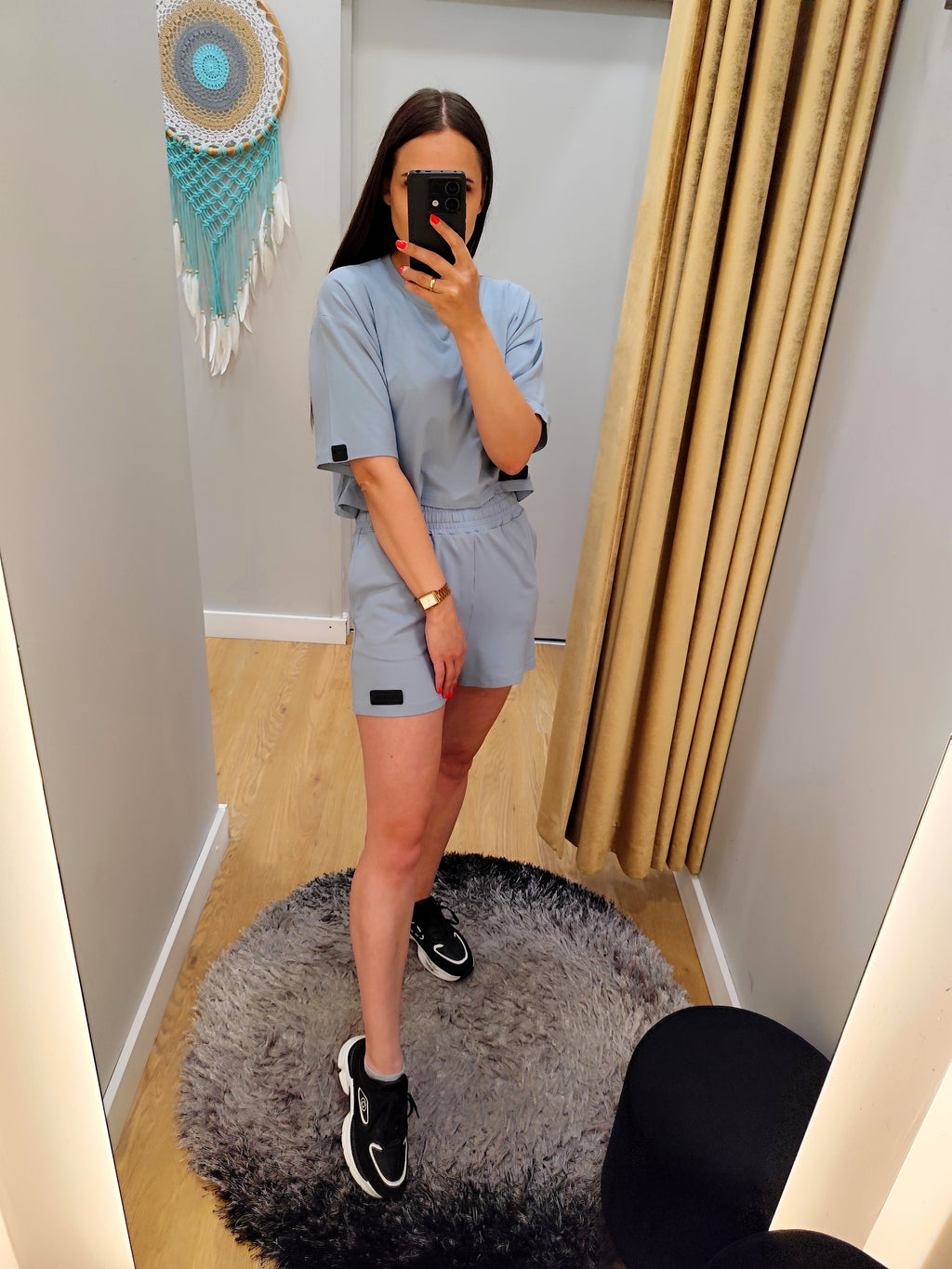 PEPPER mėlyni šortai moterims