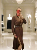ALTAMIRA brown dress