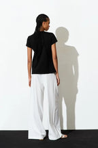 LUMINA juodi marškinėliai moterims