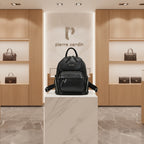 Pierre Cardin genuine leather backpack for women