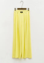 Lumina geltonos laisvalaikio kelnės moterims