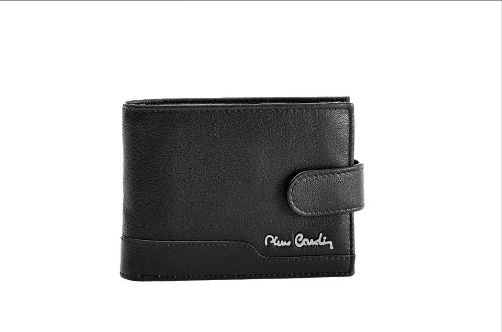 Pierre Cardin genuine leather black wallet for men