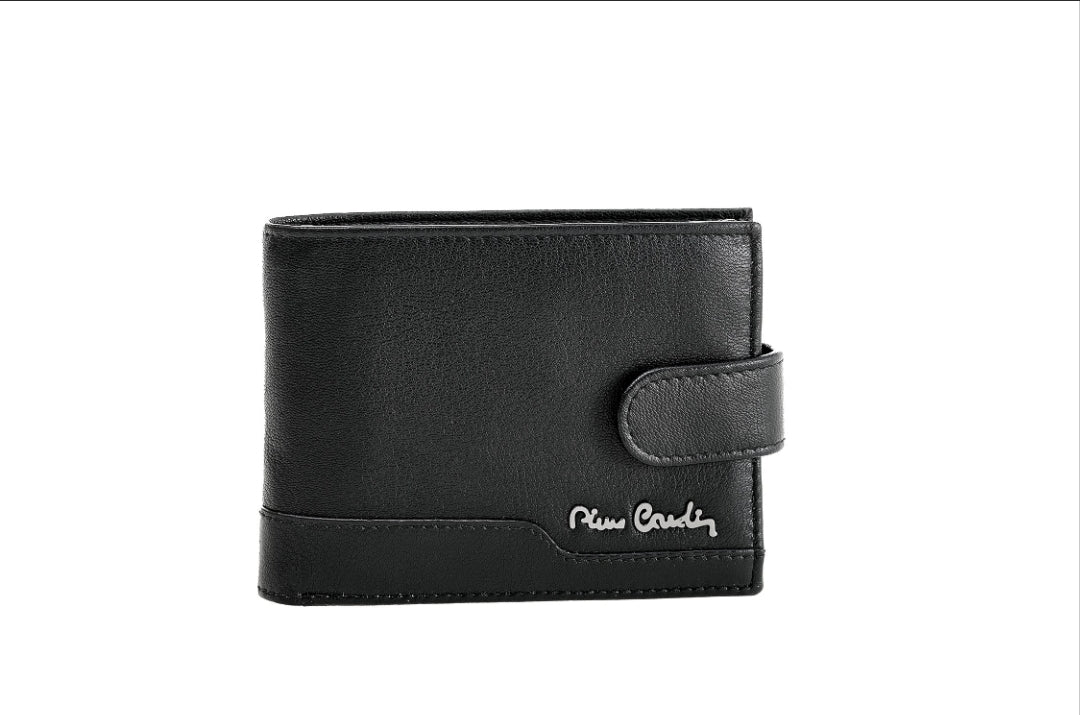 Pierre Cardin genuine leather black wallet for men