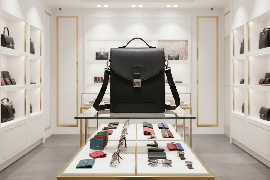 Pierre Cardin juoda natūralios odos rankinė vyrams